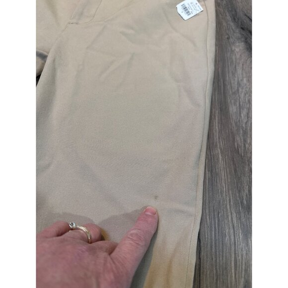 Old Navy High-Rise Pixie Pants Beige Size 8 Never-Fade Secret-Slim Stretch Pocke - Picture 2 of 10